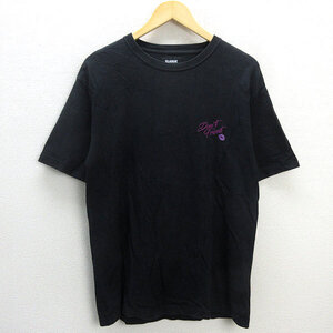 D■エクストララージ/XLARGE バックプリント 半袖Tシャツ【L】黒/MENS/153【中古】