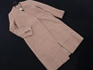 B:MING BEAMS ビームス ウール混 チェスター コート sizeS/ピンクベージュ ◇■ ☆ eib2 レディース