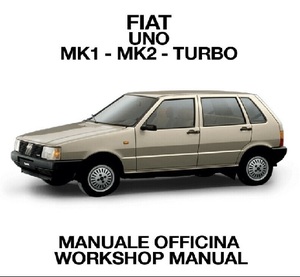 フィアット　FIAT ウーノ　UNO MK1 MK2 TURBO　サービスマニュアル&配線図 整備書