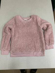 ★GAP★新品★150★ファー・トレーナー★ボア★セーター★人工ファータイプ★ピンク★人気の定番★暖かいです★3-3