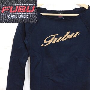 タグ付き未使用■フブ FUBU■長袖カットソー 　日本製■S■黒　長袖シャツ　ロングスリーブ　レディース　※2414489