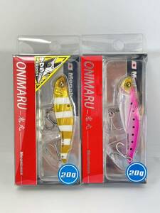 メガバス オニマル 鬼丸 20ｇ 未開封品 G PINK IWASHI ＆ G GOLD GLOW ZEBRA MEGABASS ONIMARU