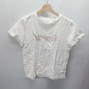 ◇ Seemi.by NICE CLAUP シーミーバイナイスクラップ 半袖 Tシャツ サイズ表記なし ホワイト レディース E