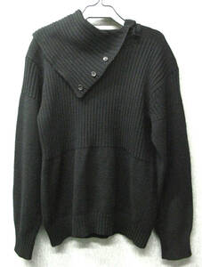 ワイズ ヨウジヤマモト ： 初期 旧タグ 変形襟 厚手 ニット （ セーター （株）ワイズ Yohji Yamamoto Y