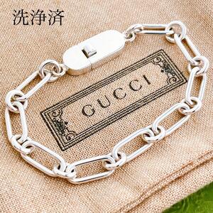 希少＊グッチ GUCCI 925 ブレスレット シルバー ヴィンテージ OT99 メンズ レディース チェーン アクセサリー