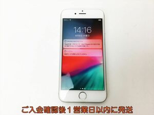 【1円】docomo 判定○ Apple iPhone6 MG482J/A A1586 16GB 本体 シルバー 未検品ジャンク 画面ヤケあり EC38-196rm/F3