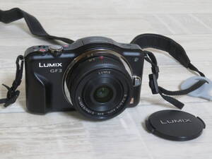 美品! Panasonic LUMIX DMC-GF3 + G 1:2.5/14 ASPH ミラーレス一眼 デジタルカメラ 室内保管品 