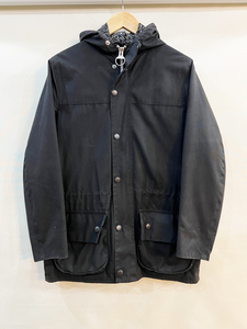 W71★英国製 Barbour×URBAN RESEARCH iD/バブアー×アーバンリサーチ 別注モデル SL DURHAM オイルドジャケット メンズ36 ブラック ★