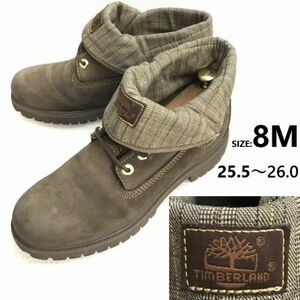 ティンバーランド/Timberland★ロールトップ/本革/レザー/ワークブーツ【size:8/25.5-26.0/茶系/brown】Leather/Boots/shoes◆pZ-204