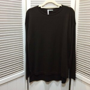 美品☆theory luxe セオリーリュクス ニット長袖セーター 38 レディース ダークブラウン【クリックポスト可】