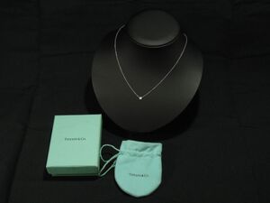 Tiffany & Co. ティファニー エルサ・ペレッティ バイ ザ ヤード 1P ダイヤモンド ネックレス Pt950 プラチナペンダント PERETTI