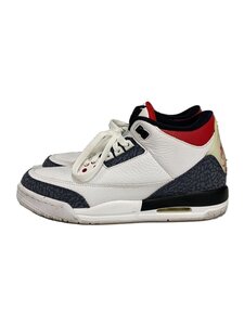 NIKE◆AIR JORDAN 3 RETRO SE-T GS_エアジョーダン 3 レトロ SE-T GS/24cm/WHT