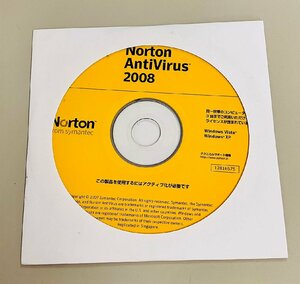 2YXS776★現状・未開封品★Norton AntiVirus 2008 WindowsXP/Vista対応 プロダクトキー付