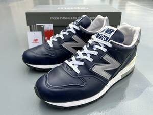 国内正規品 New Balance M996NCB USA製 US7.5 25.5cm ネイビー×グレー 美品 アメリカ米国製 NB フルグレイン オールレザー 紺 スニーカー