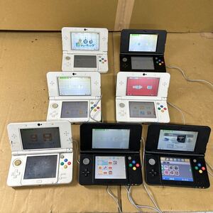 通電OK ★ ジャンク new Nintendo 3DS 本体 7点 まとめ売り 大量 ゲーム機 任天堂 ニンテンドー ニュー マリオ ルイージ ピーチ 10744y