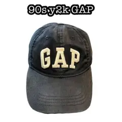 90s y2k OLD GAP CAP fade カニエウエスト BLACK 黒