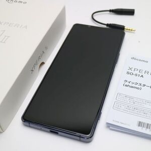 美品 SO-51A Xperia 1 II パープル スマホ 白ロム 中古 あすつく 土日祝発送OK