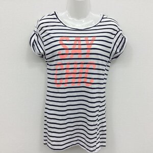 ZARA TRAFALUC S ザラ Tシャツ 半袖 T Shirt 白 / ホワイト / X 紺 / ネイビー / 10000161