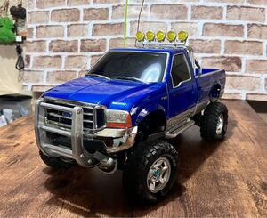 フォードSUPER DUTY F:350 ハイリフト電動RCカー1/10 中古当時物(タイヤ以外は美品) タミヤ