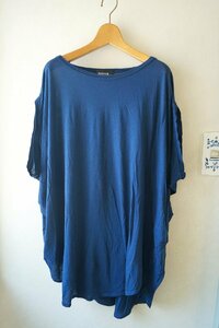 ★送料無料!!　ZUCCa /ズッカ *レーヨンコットン混 薄手ワイドトップス　 ブルー M*古着のgplus広島　2406t2