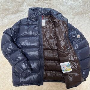 ★未使用級！！5ＸＬ相当！！【溢れ出る高級感】MONCLER モンクレール MAYA マヤ ダウンジャケット ネイビー 重厚感 光沢感 大きめサイズ 7