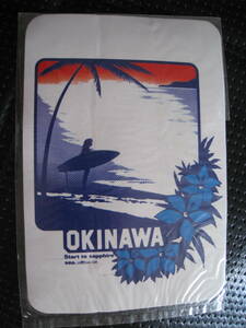 ■即決価格　OKINAWA　沖縄　サーフィン ステッカー 1980年代 沖縄お土産 昭和レトロ 当時物 ◆未使用◆