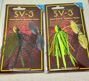 メガバス SV-3 1/2oz DW 2個セット 未開封品 HOT TIGER & GILL スピナーベイト MEGABASS