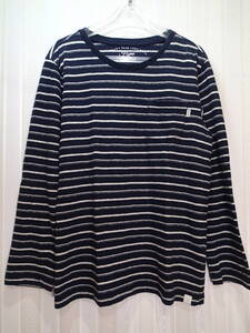 ★スコッチ アンド ソーダ/SCOTCH＆SODA 116cm★未使用品/ボーダー柄長袖Tシャツ/ロンT（ネイビー）ｔ1886