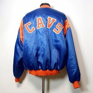 USA製 キャバリアーズ チョークライン スタジャン XL バーシティジャケット 90s ヴィンテージ chalk line NBA Cleveland Cavaliers