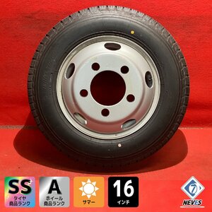 【個人宅配送不可】新車外し品 185/85R16 16×5.5J 116.5-8TC 5H 2022～2023年製 エルフ等 タイヤ＆ホイール1本【47139900】