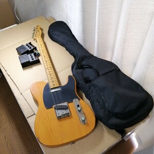 通電未確認 エレキギター fender telecaster フェンダー テレキャスター electric guitar ソフトケース ジャンク品　92505w