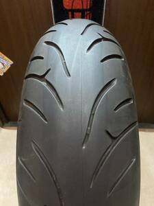 中古MCタイヤ BRIDGESTONE BATTLAX BT023 180/55ZR17 ブリヂストン バトラックス スポーツツーリング 180 55 17 3820 A3334