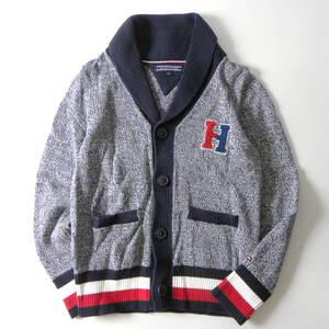 トミーヒルフィガー TOMMY HILFIGER コットン100％ ショールカラーニットカーディガン 122cm 男の子 キッズ 子供服 k1024-1