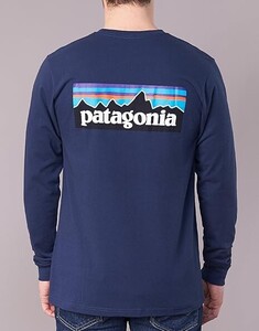 Patagonia [パタゴニア] 長袖 Tシャツ P-6 ロゴ レスポンシビリティー 貴重なXXLサイズ　ネイビー 　既に国内外で在庫薄！