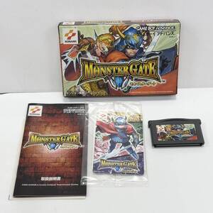 【動作確認OK】GAME BOY ADVANCE ゲームボーイ アドバンス ソフト KONAMI コナミ MONSTER GATE モンスターゲート 中古 箱付き