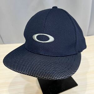 【即決】激レア ヴィンテージ 赤タグ オークリー 90s 00s OAKLEY キャップ 帽子 flex ネイビー メッシュ y2k L XL ゴルフ 