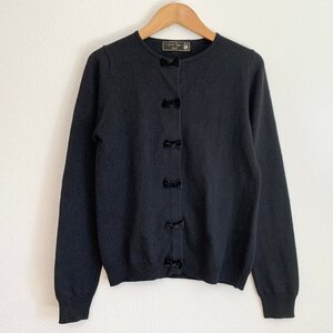 franche lippee black フランシュリッペ ブラック リボン使い スナップボタン ニット M 黒 レディース 秋冬