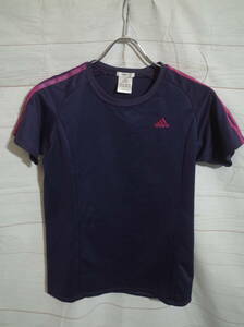 レディース pk578 adidas アディダス climalite クライマライト 半袖トレーニングシャツ Tシャツ L ネイビー 紺