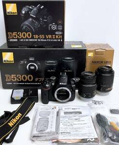 Nikon　ニコン　D5300　ダブルズームキット　デジタル一眼レフカメラ　中古　通電確認済み