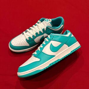  【新品】　定価14,300円　28.5㎝　NIKE　ナイキ　ダンク ロー レトロ　DUNK LOW RETRO BTTYS　CLEAR JADE　スニーカー　atmos　DV0833-101