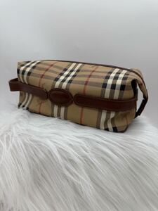 【良品】Burberry バーバリー　ノバチェック柄　クラッチバッグ 