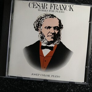 c（輸入盤）コロム　セザール・フランク　ピアノ作品集　前奏曲とフーガ　Josep Colom Franck Piano Works Preludes Fugue