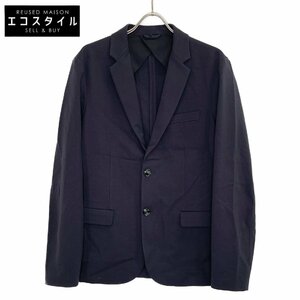 EMPORIO ARMANI エンポリオアルマーニ 8N1G81 1JEZZ ネイビー シングル2Bジャケット ブラック 52 ジャケット ポリエステル メンズ 中古