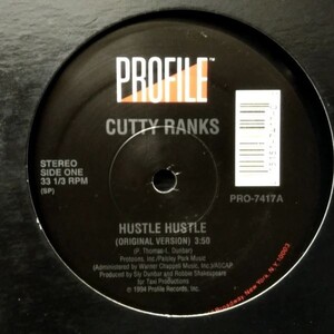 12inchレコード　 CUTTY RANKS / HUSTLE HUSTLE