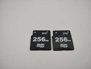 2枚セット　256MB　メガバイト　pq1　miniSDカード　メモリーカード　ミニSDカード