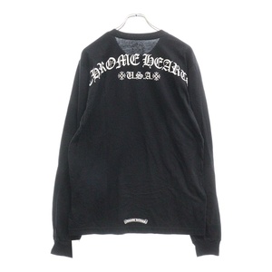 CHROME HEARTS クロムハーツ USA Print L/S Tee ダガーロゴ プリント 長袖Tシャツ ブラック ※新品タグ付き