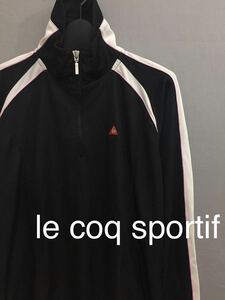 ルコック le coq sportif ジャージ トラックトップ 長袖 ハイネック ブラック レディース Mサイズ !●&