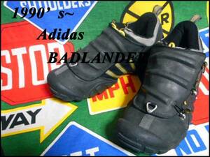 ★コレクションにもオススメな1足★ADIDAS BADLANDERアディダスバッドランダー黒色×黄色ブラック×イエローUS8~26ボリューム感