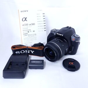 SONY ソニー α330 + DT 3.5-5.6 / 18-55 SAM デジタル一眼レフ 簡易動作OK 現状品 USED /2412C