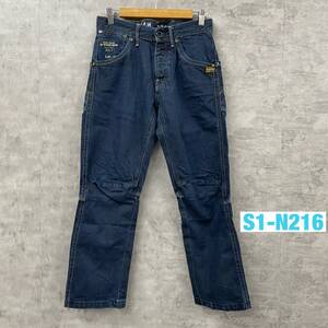 28×32 G-STAR RAW 3301 ジースターロウ デニムジーンズパンツ インディゴブルー ボタンフライ 実寸W29in ジーパン USA 古着 S1-N216